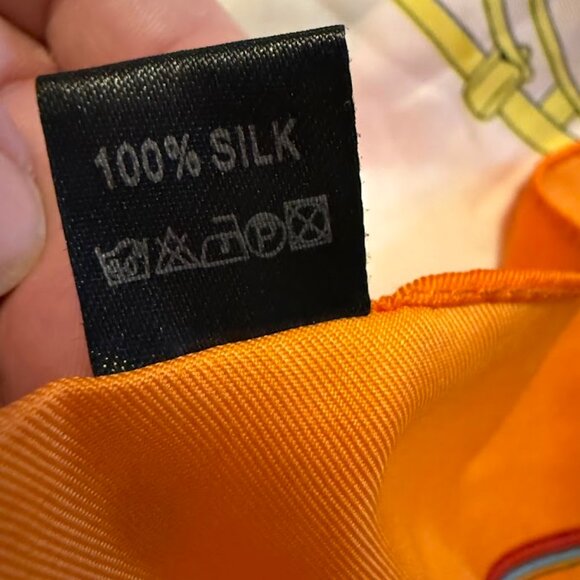 Not Authenticated Hermes Spring Silk Scarf Timeless Classic - Picture 3 of 3